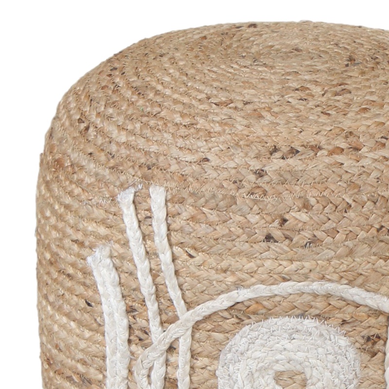 Taburet Puf Bono Boho, Pako World, Iuta, Natural, 40x45 cm - 1 | YEO