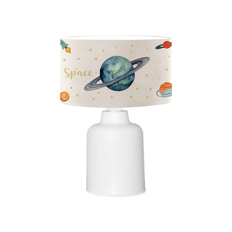 Veioza pentru copii Saturn, Pako World, Multicolor, 24x24x32 cm