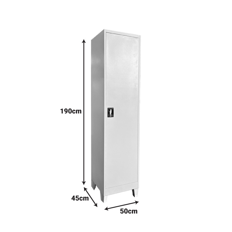 Vestiar metal Koya Gri deschis 50x45x190 cm