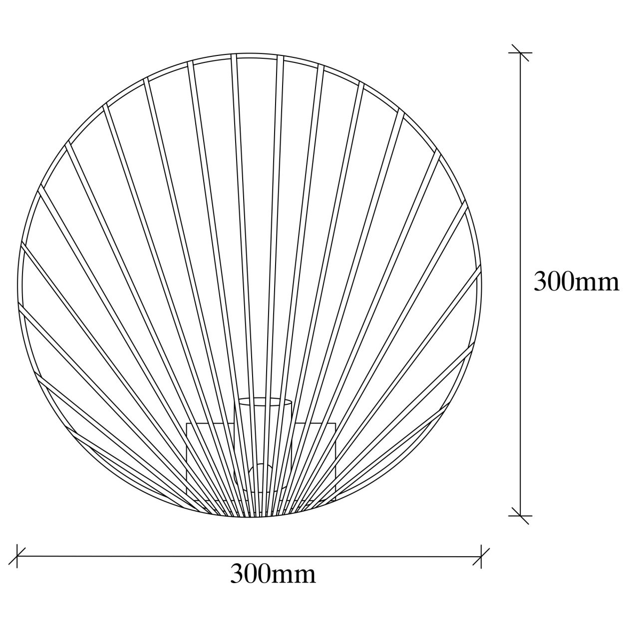 Aplica Byisoo Gri 30x12x30 cm - 2 | YEO