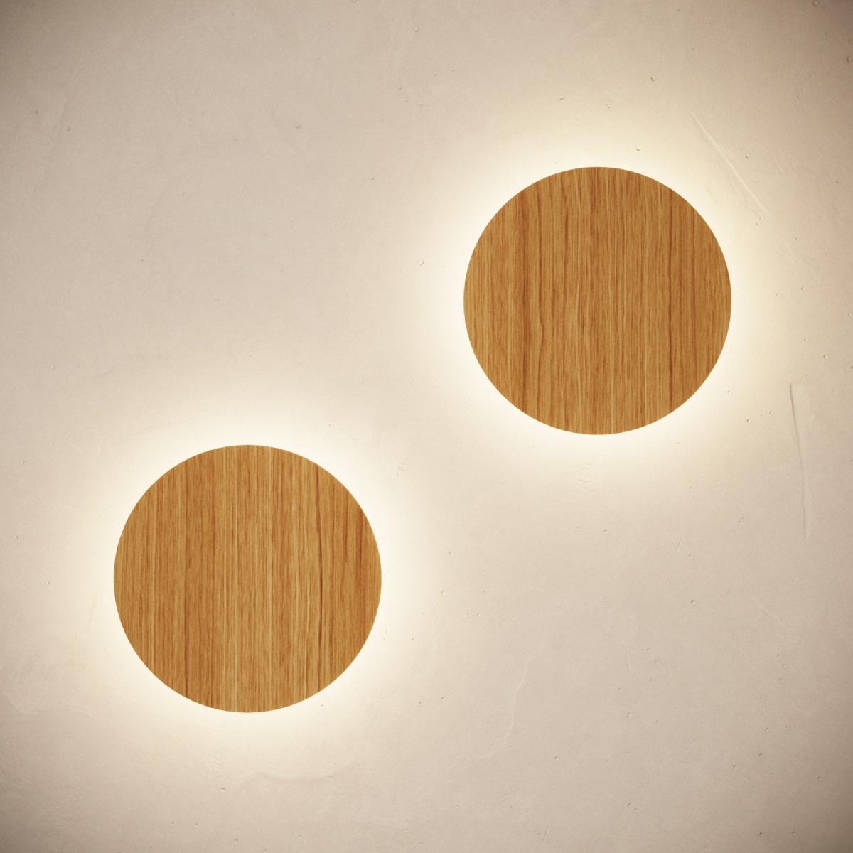 Aplica perete LED Borgen Stejar 3000K 30x30x3.5 cm