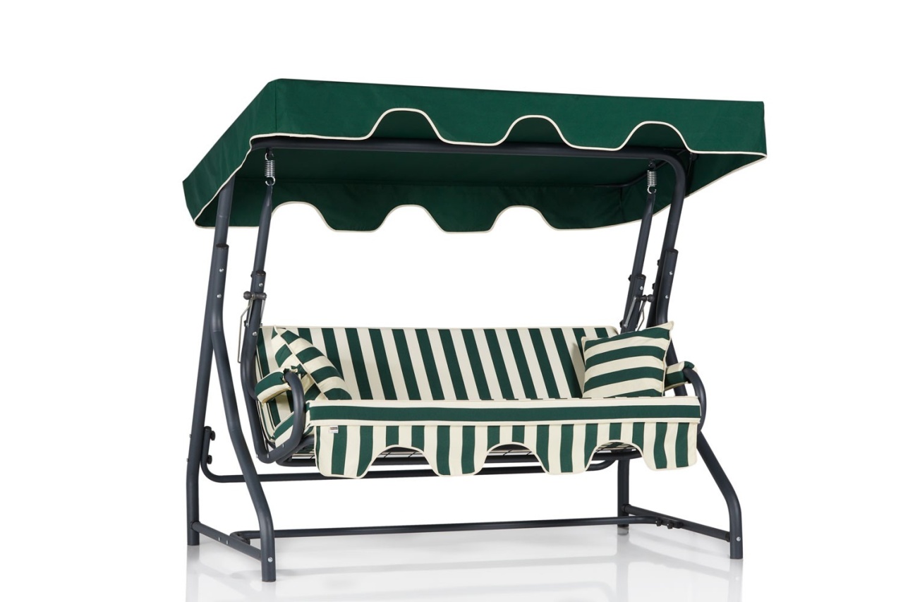 Balansoar cu 3 locuri Ruta 3 Verde 200x165x110 cm