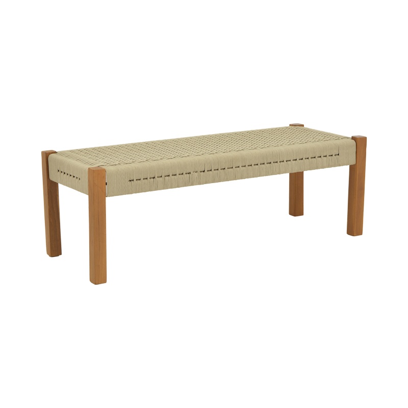 Bancuta de gradina Uma Boho Pako World Natural 120x45x40 cm