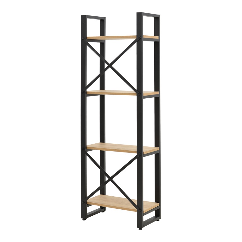 Biblioteca Crimson, Pako World, Stejar-Negru, 50x22x150 cm - 1 | YEO
