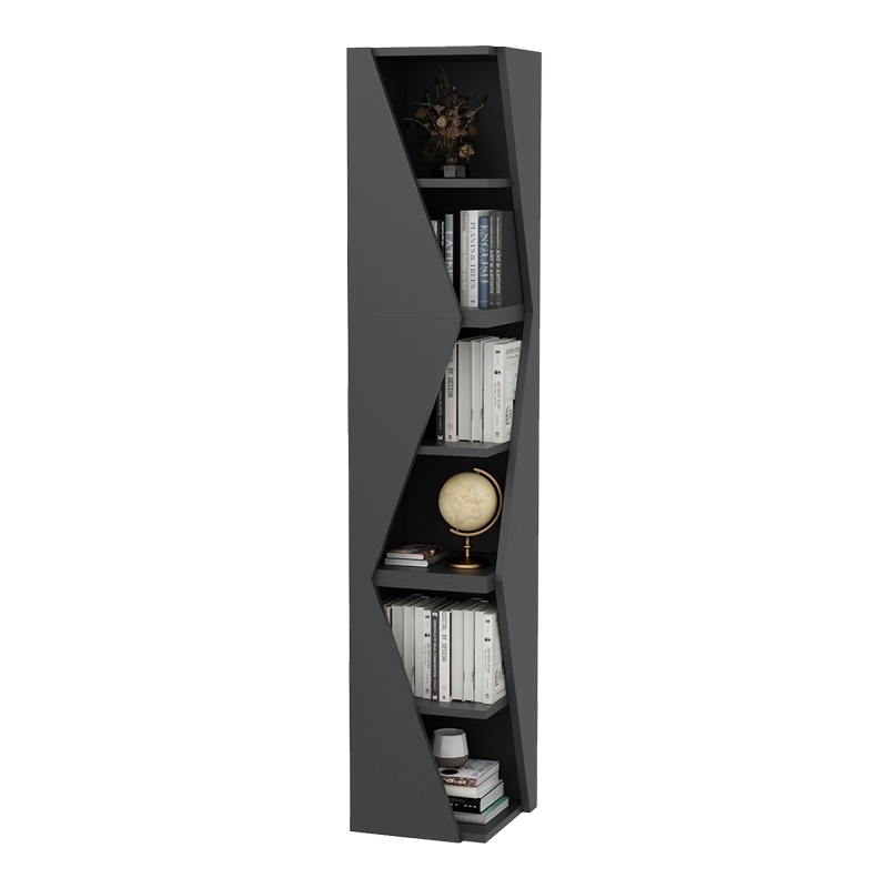 Biblioteca Klaro, Pako World, Antracit, 32x32x165 cm - 3 | YEO