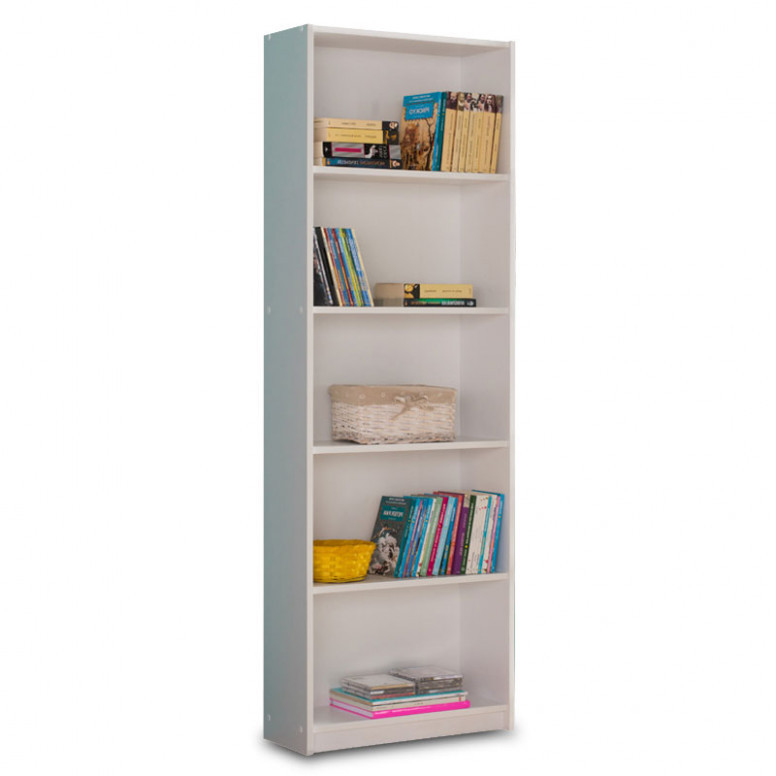 Biblioteca Max Alb 58x23x170 cm