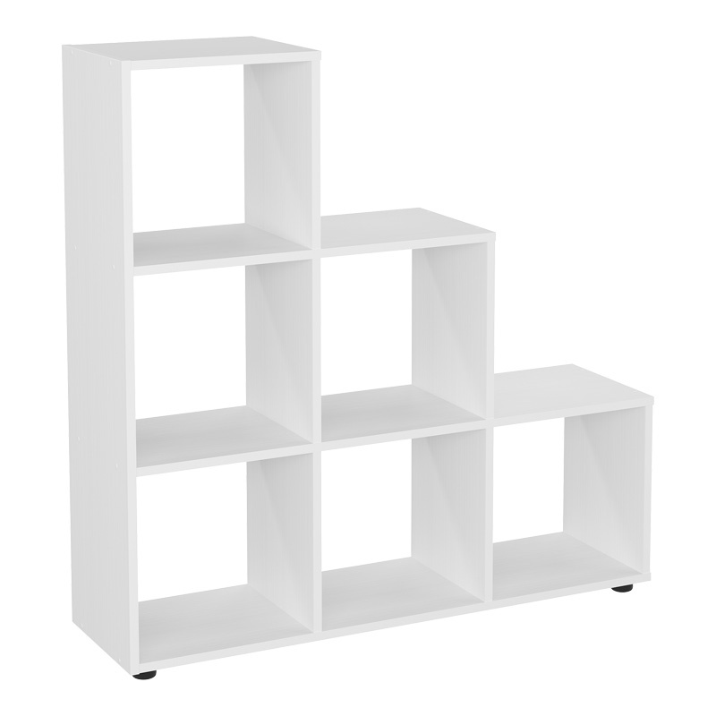 Biblioteca Schody Alb 105.5x29.2x107 cm