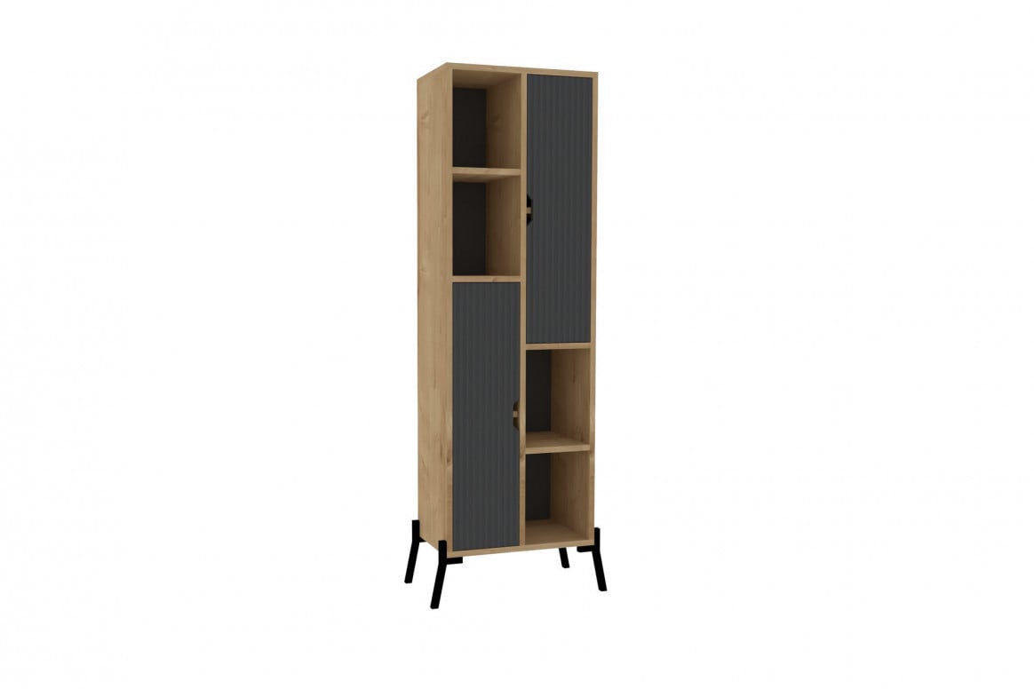 Biblioteca Sorrento - Sapphire Oak, Antracite - 3 | YEO