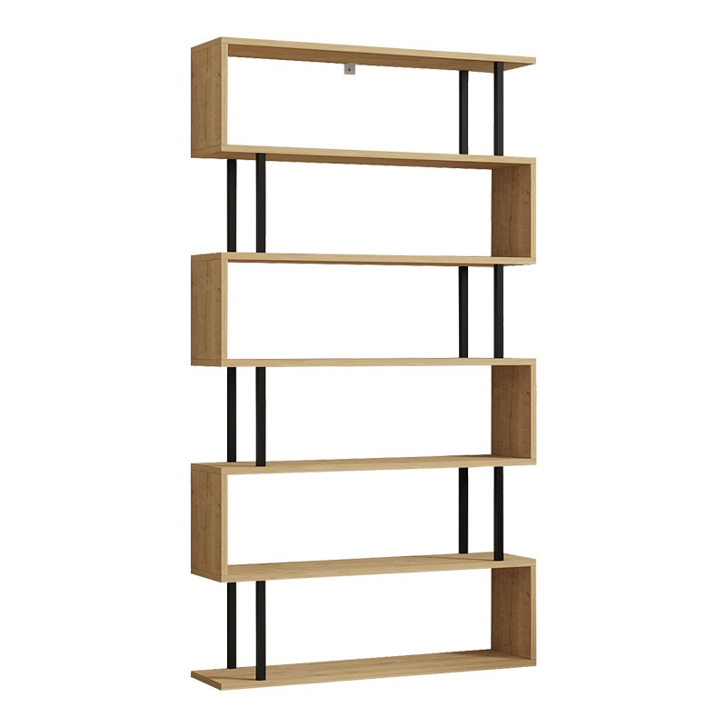 Biblioteca Ziza, Pako World, Stejar, 90x22x162 cm