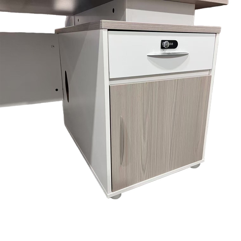 Birou Armadi cu dulap, Pako World, Alb-Sonoma, 180x80x75 cm