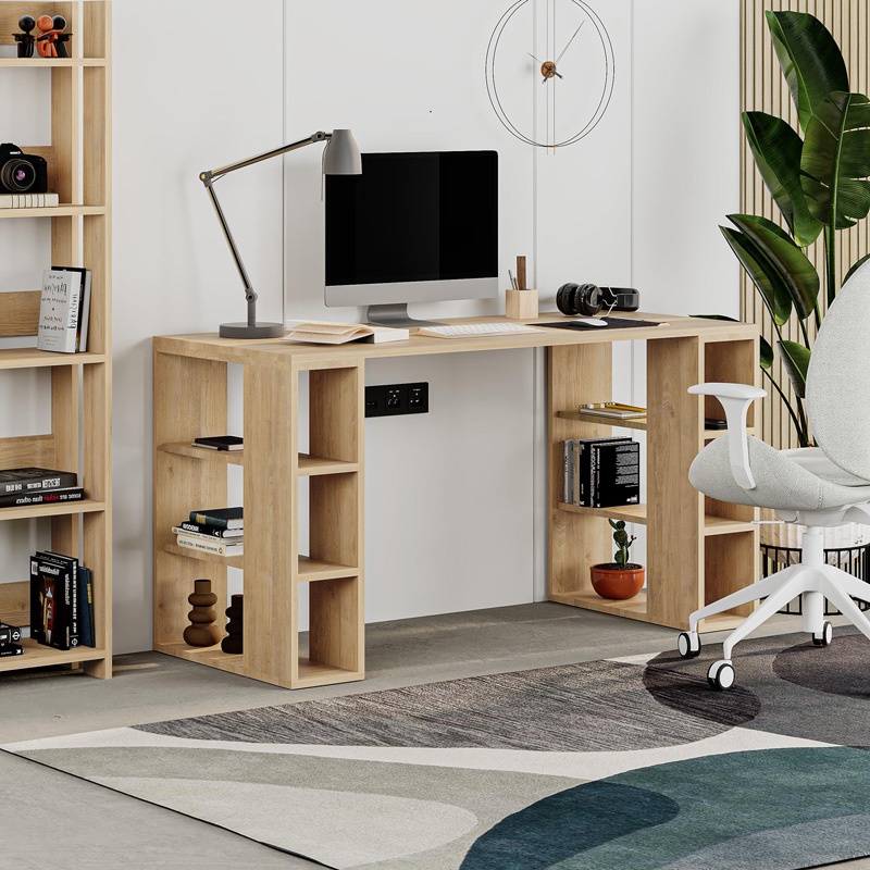 Birou Colmar Natural 140x60x75 cm - 1 | YEO