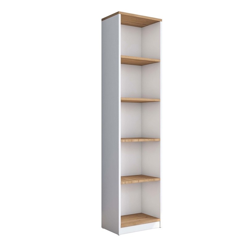 Birou cu biblioteca Lotek Pako World Alb 120x45x161.8cm - 3 | YEO