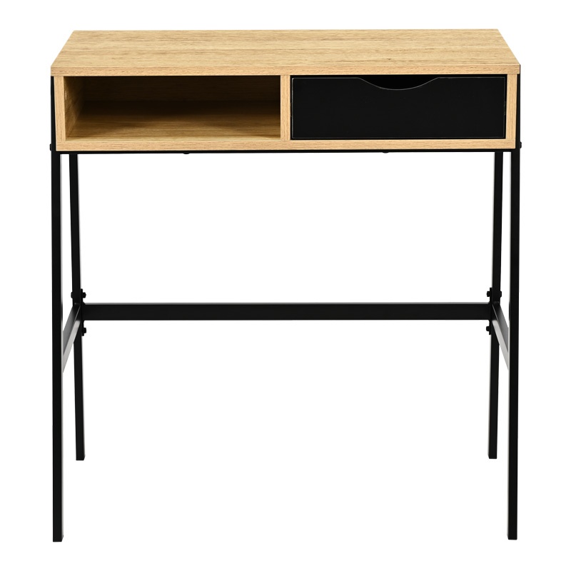 Birou cu raft Rezio, Pako World, Stejar, 75x45x76 cm - 3 | YEO