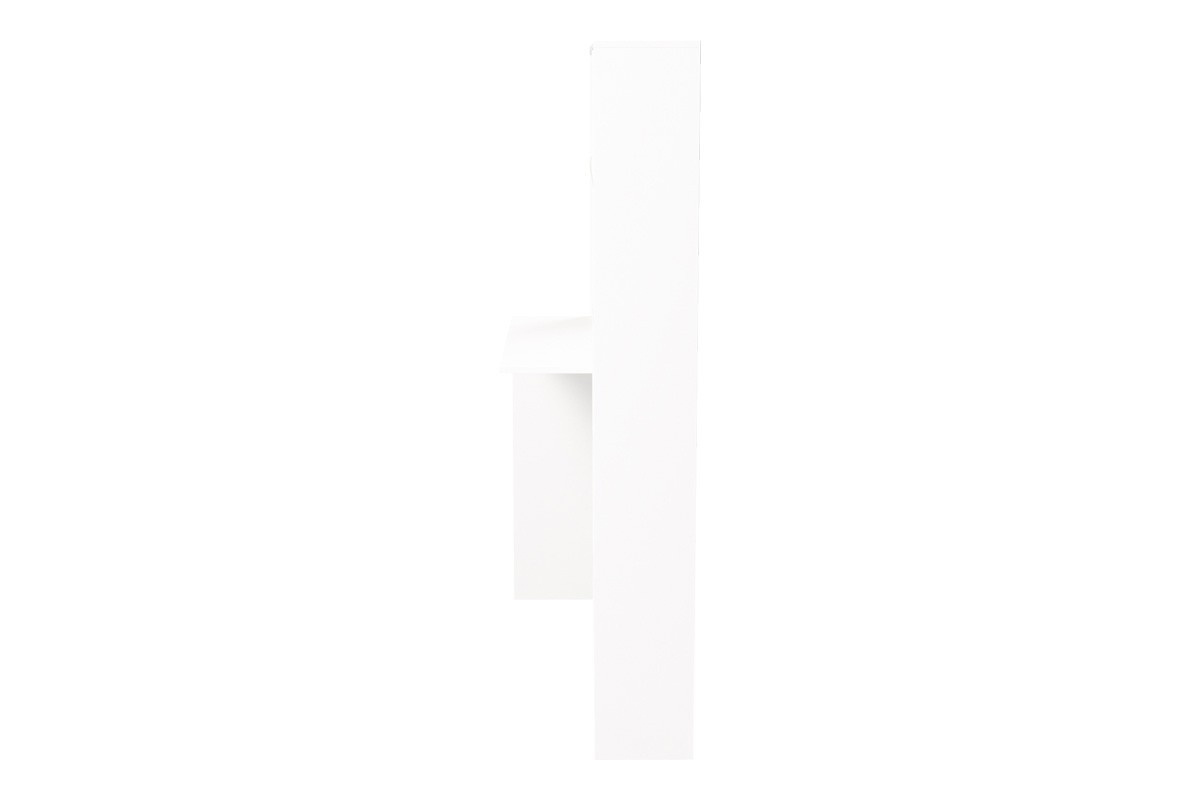 Birou Janson Pakoworld cu bibliotecă, alb, 113.2x40x141.8 cm