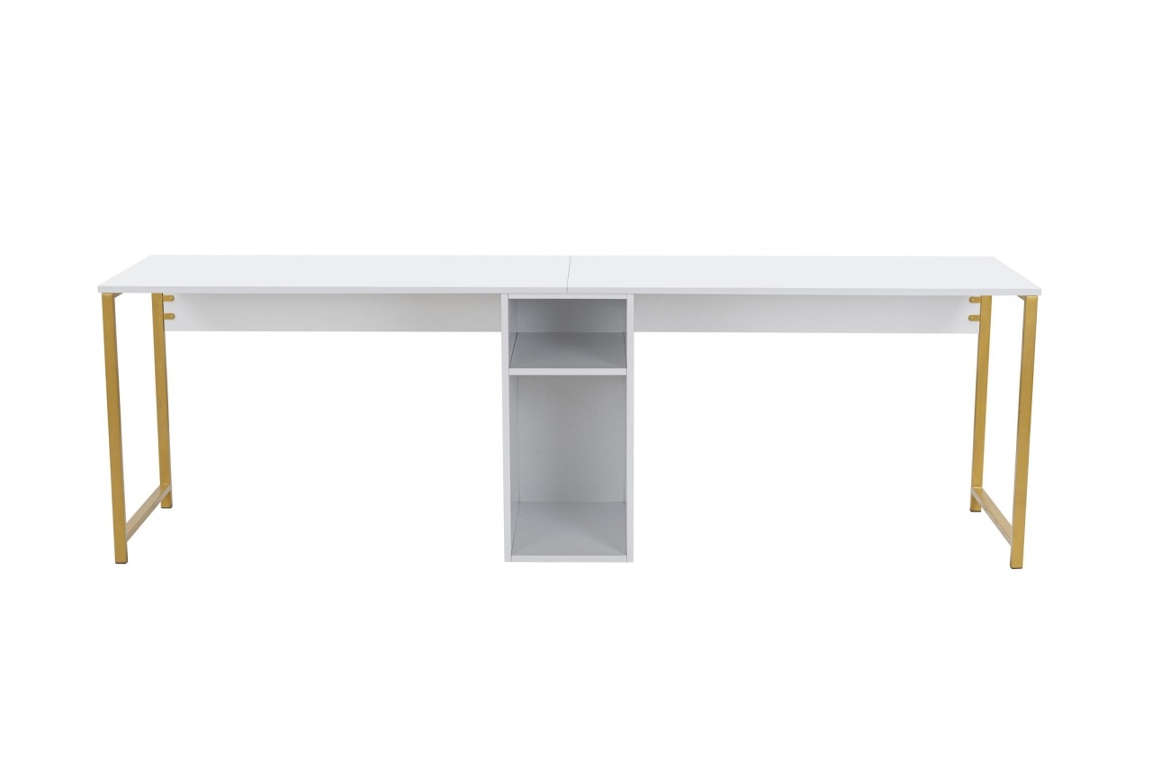 Birou Twin Study Desk Alb - 3 | YEO