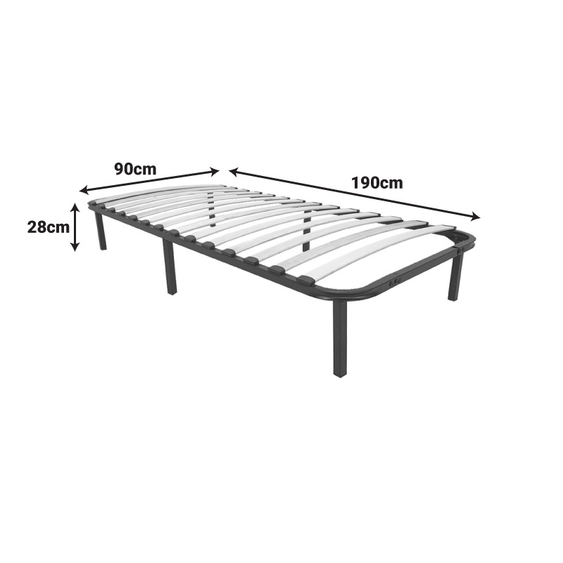 Cadru de pat Amaso Natural 90x190x28 cm