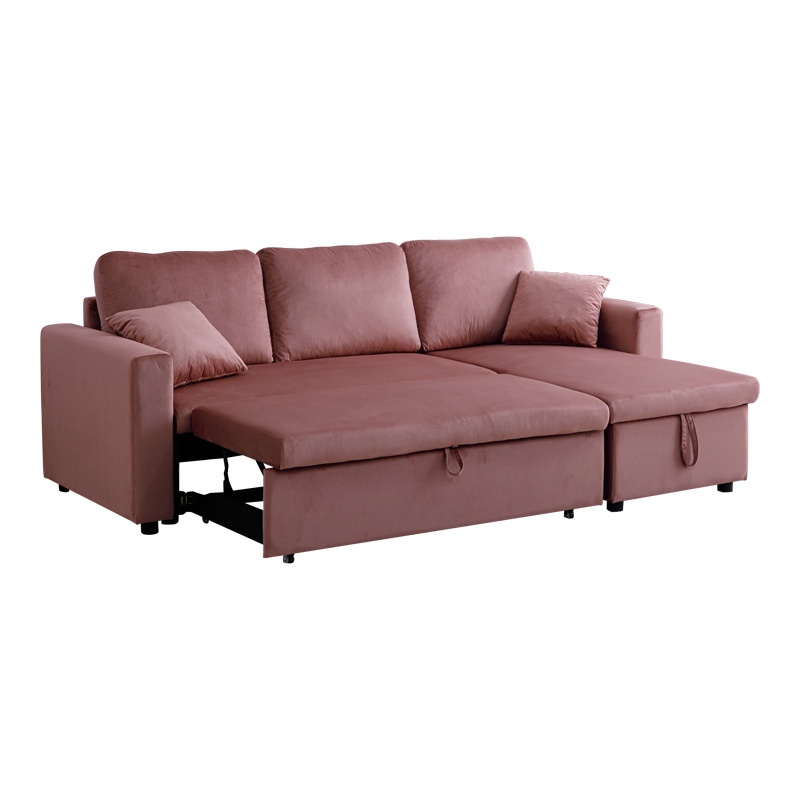 Canapea coltar cu depozitare Kamore Kaki inchis 223x146x85 cm - 3