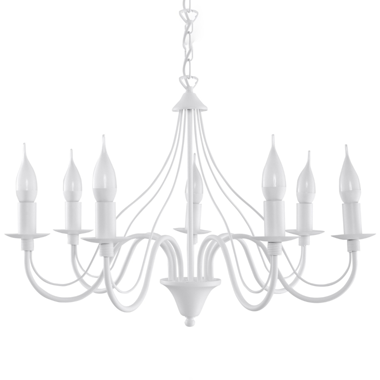 Candelabru 7 Minerwa Alb 60x60x80 cm