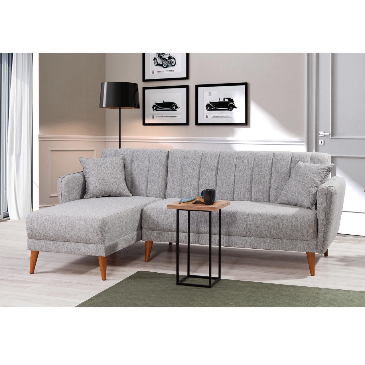 Coltar extensibil stanga Aqua Gri