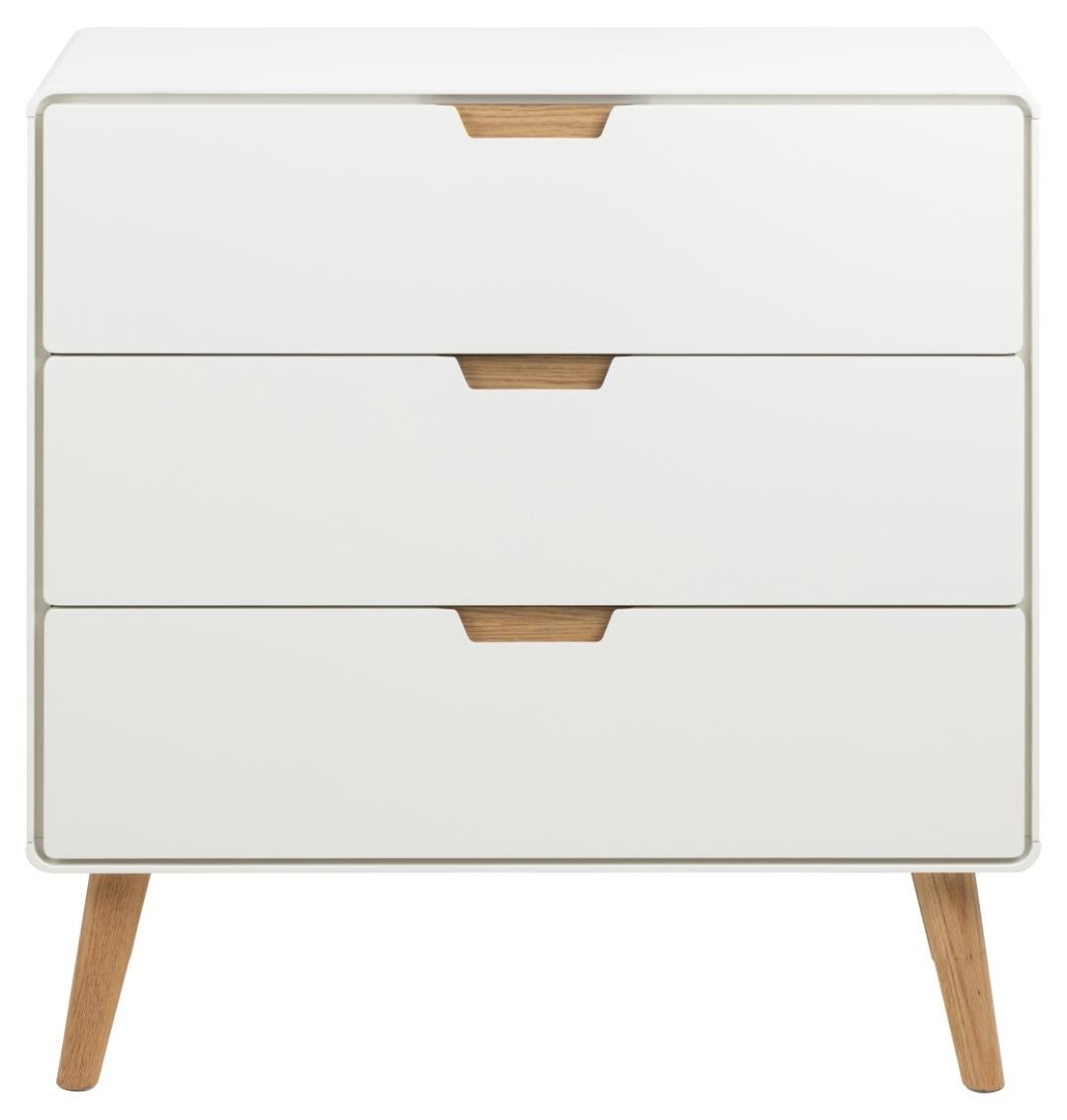 Comoda Lowell, Alb, 80x80x40 cm - Imagine 3