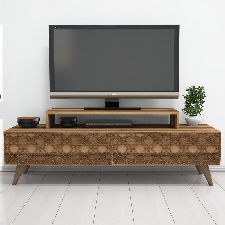 Comoda TV City - Walnut - 2 | YEO