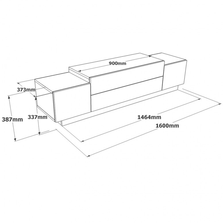 Comoda TV FD1 - WK - 6 | YEO