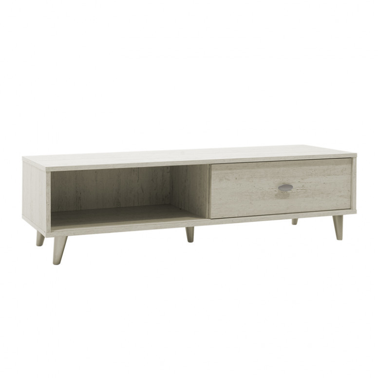 Comoda TV Firenze Alb-Bej 127x45x9 cm - 3 | YEO