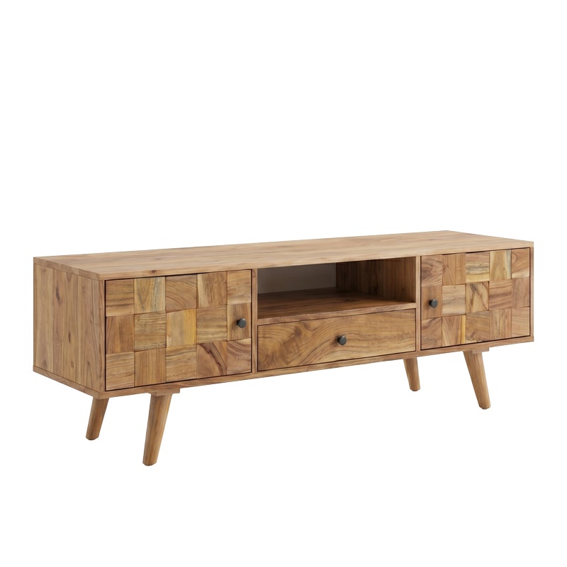Comoda TV, Firpo, Pako, Natural 130x35x45 cm - 3