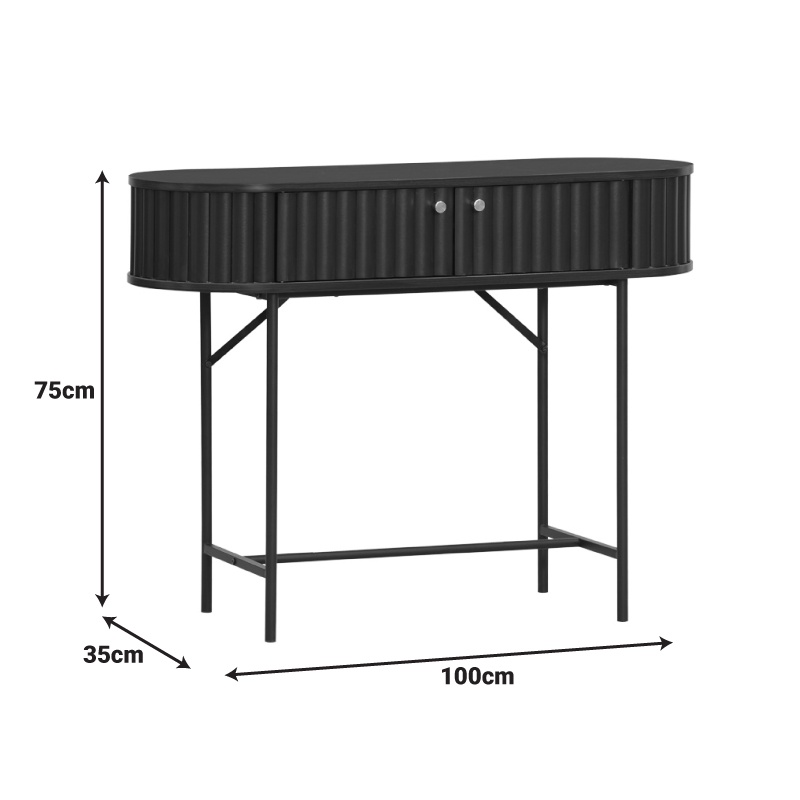 Consola Zakro Negru 100x35x75 cm