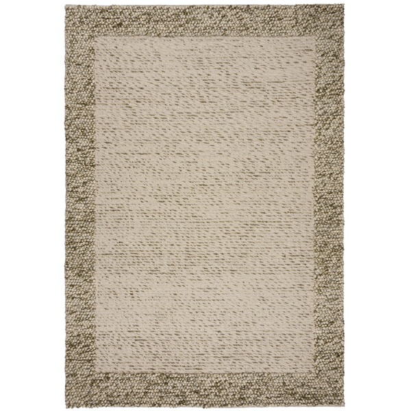 Covor Bobble Wool Border Verde 200X290 cm, Flair Rugs - 1 | YEO