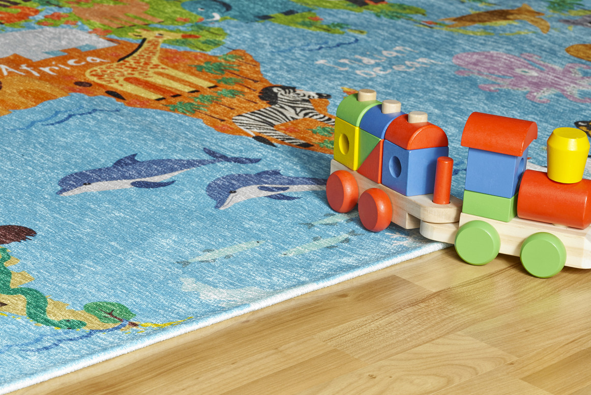Covor copii My Torino Kids Albastru 80x120 cm - 3 | YEO