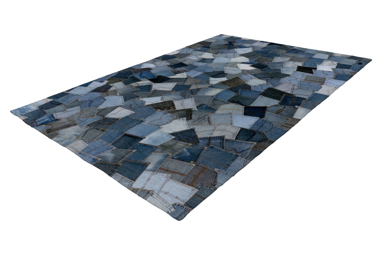 Covor eco Denim Pocket Albastru 80x150 cm - 1 | YEO