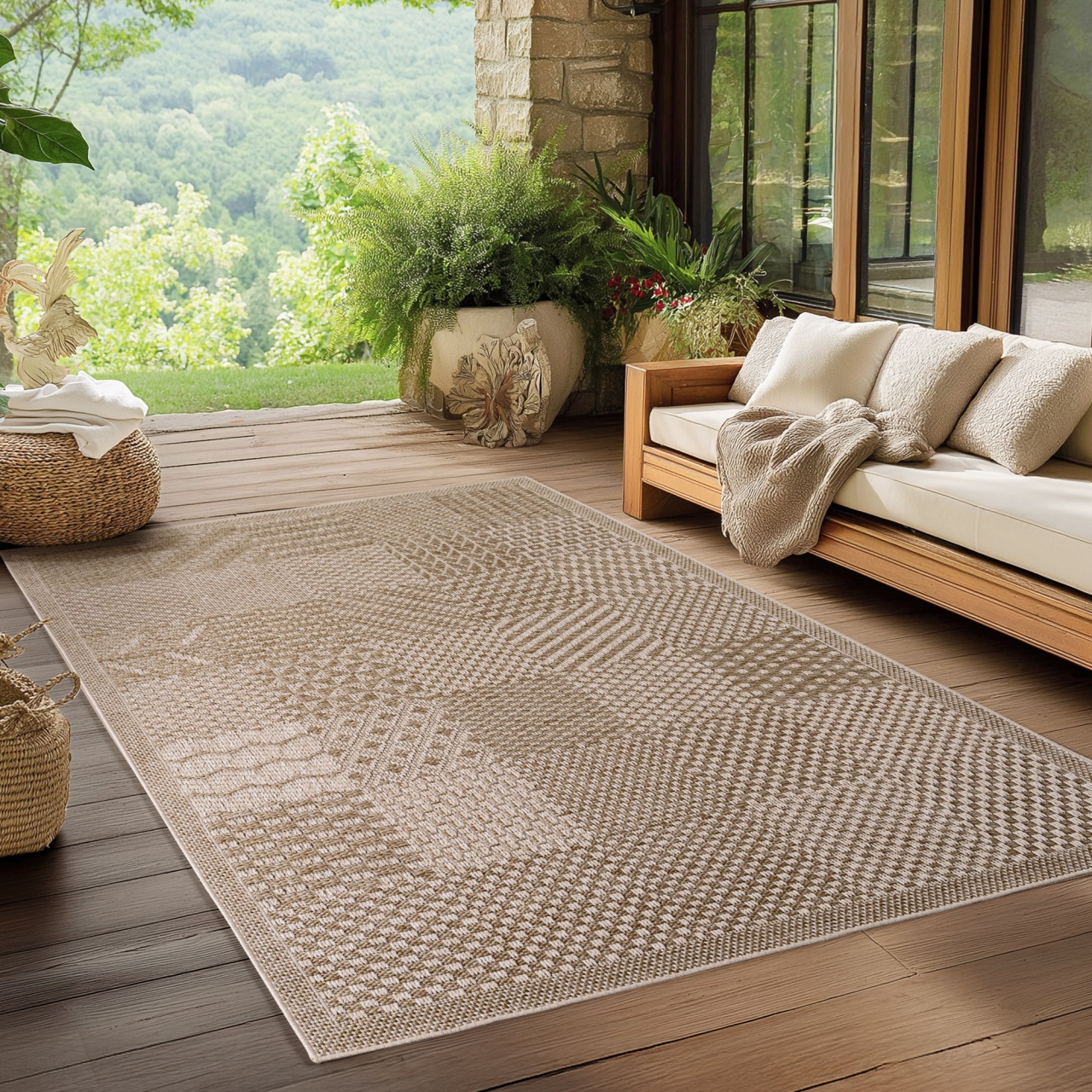 Covor Ibiza V2 Bej 160x230 cm - 1 | YEO