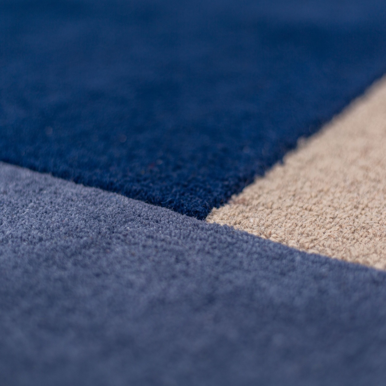 Covor rotund Mia Segment Albastru 200x200 cm, Flair Rugs