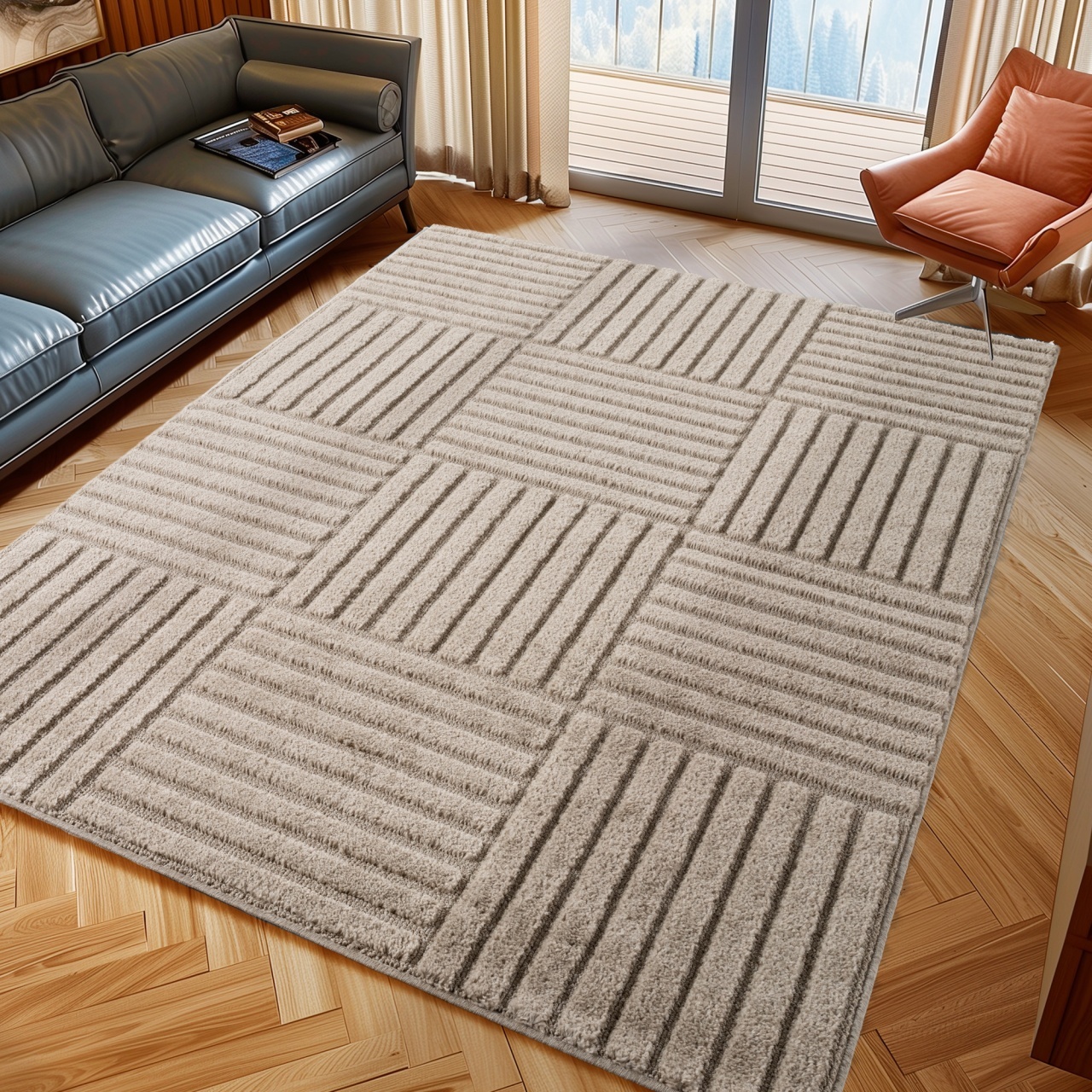 Covor traversa Art boho V3 Bej 60x110 cm - 3