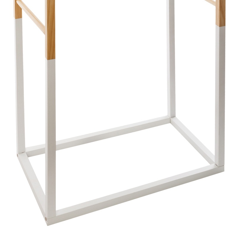 Cuier pentru copii Holen, Pako World, Lemn de pin, Natural-Alb, 60x37x100 cm