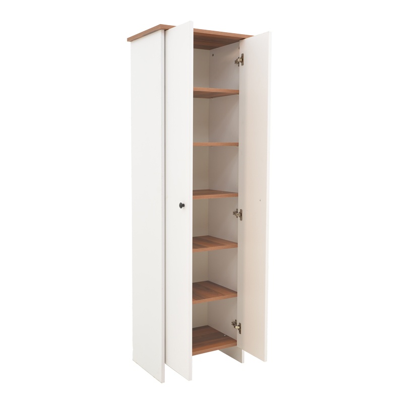 Dulap Aries, Pako World, 18 perechi, Alb-Nuc, 58x38x180 cm - 2 | YEO