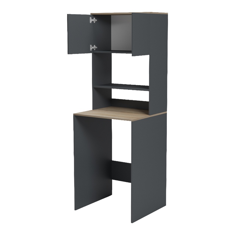 Dulap baie masina de spalat, Chaxe, Pako, Antracit 65x32.5x183.6 cm - 2