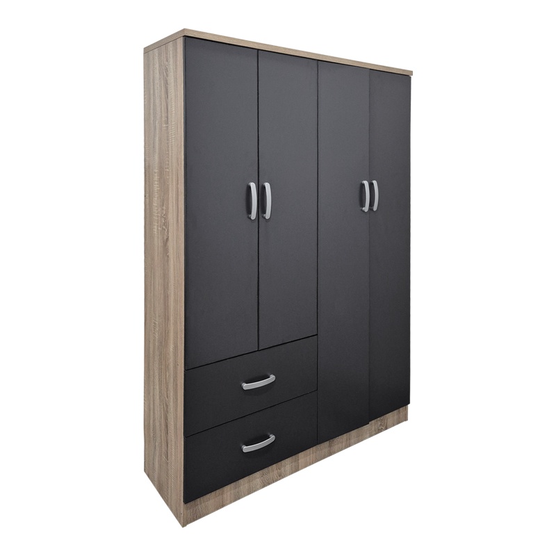 Dulap cu 2 sertare, Athos, Pako, Sonoma 120.5x42x181 cm - 2