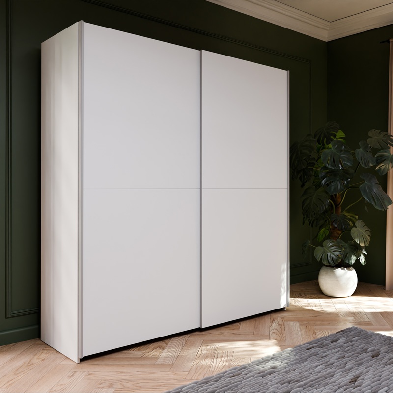 Dulap cu 2 usi Noez I Alb 170.5x61x190.5 cm - 2 | YEO