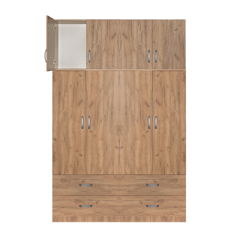 Dulap cu 4 sertare Zelia A, Pako World, Stejar, 158x42x240 cm - 2 | YEO
