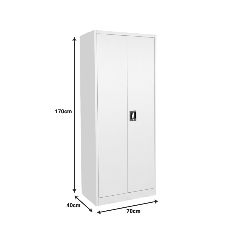 Dulap metalic Ugren I, Pako World, Gri deschis, 70x40x170 cm