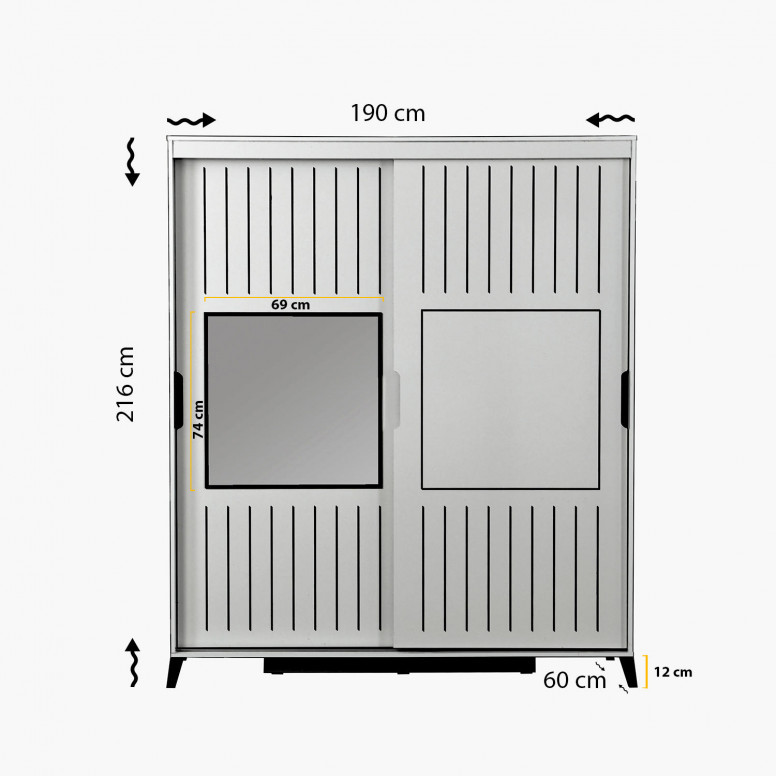 Dulap Pasific Home Fuga - 190 Ceviz Dolap