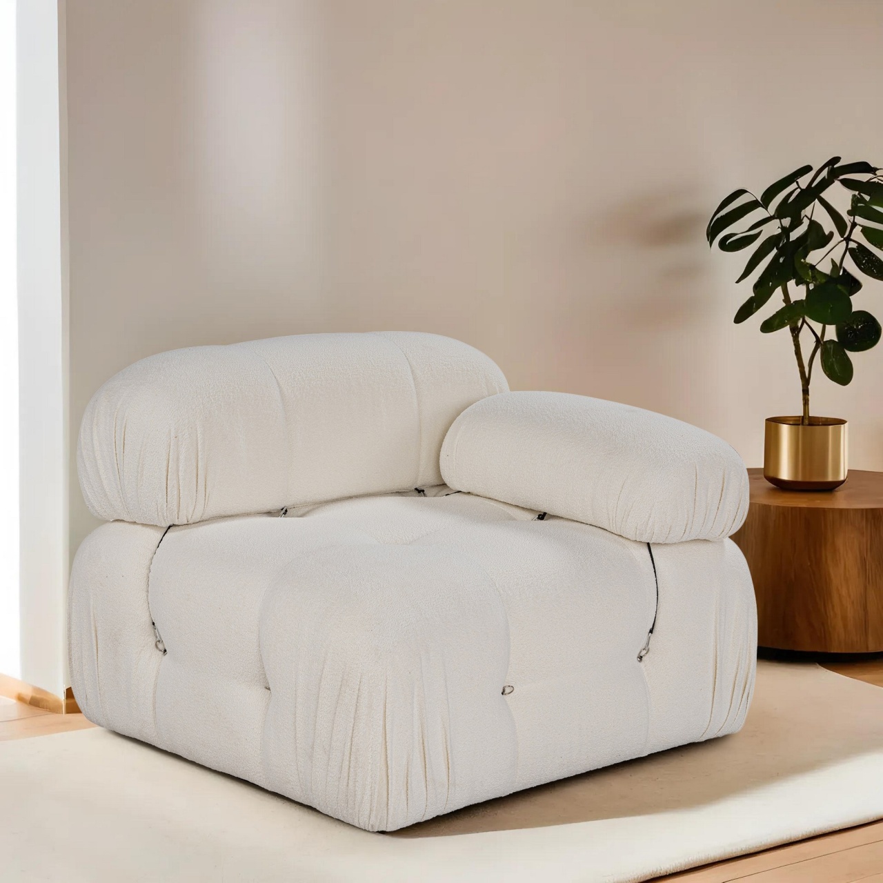 Fotoliu modular Bubble Alb