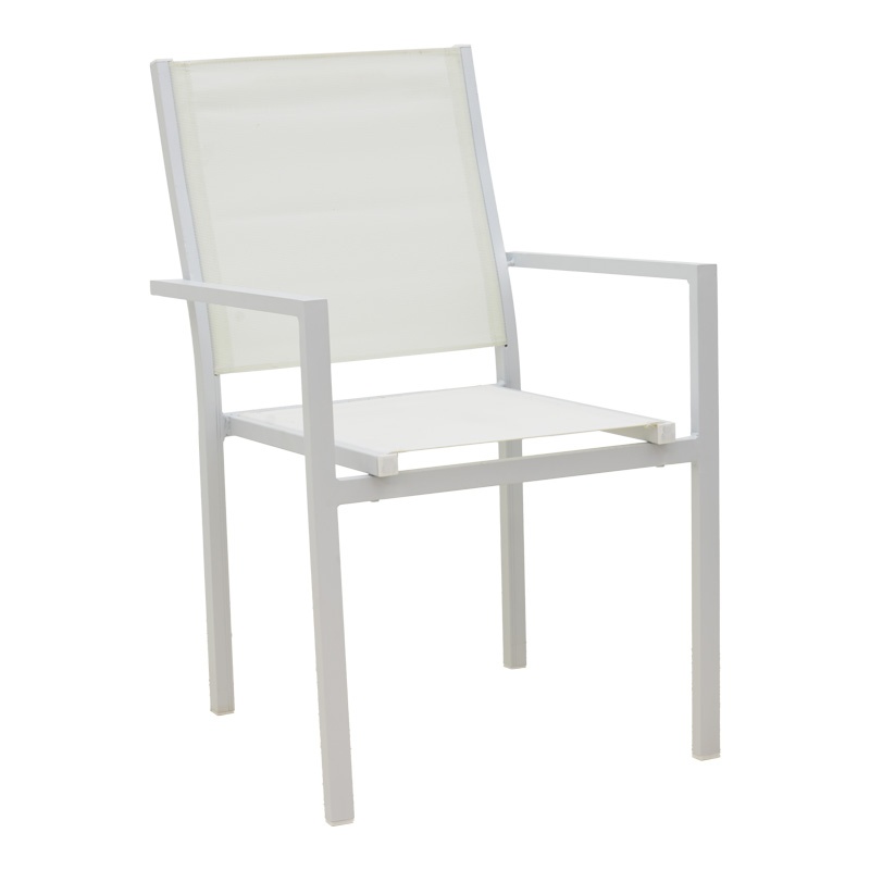 Fotoliu Zacreta, Pako World, Textil, Alb, 61x56x87 cm