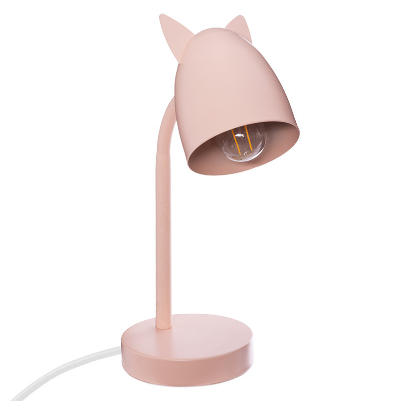 Lampa de birou Lucian E14 roz 18x12.5x31cm