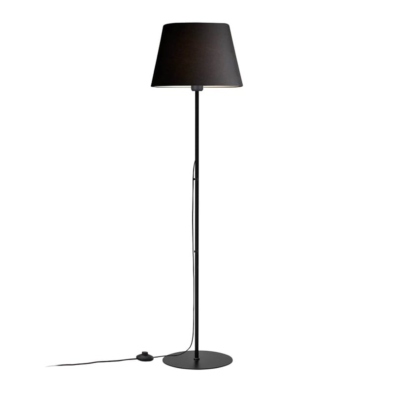 Lampadar Lumider E27 tesatura-metal negru 35x21x152 cm