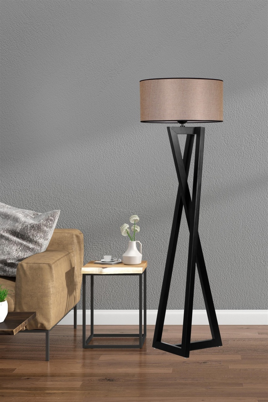 Lampadar MaCka Negru 45x45x150 cm