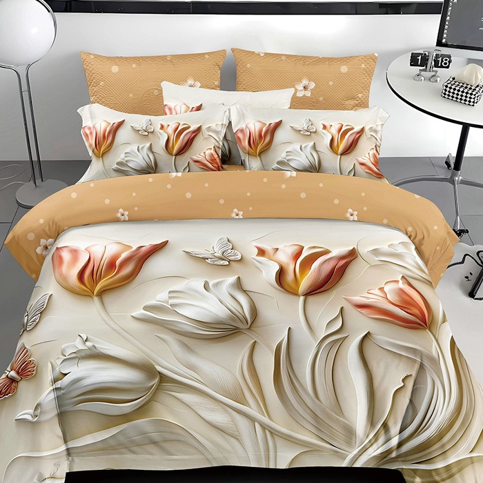 Lenjerie 3D cu Elastic 180x200 Lillian (Finet)
