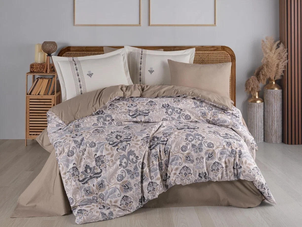 Lenjerie Anabel Grey (Bumbac 100% Poplin)